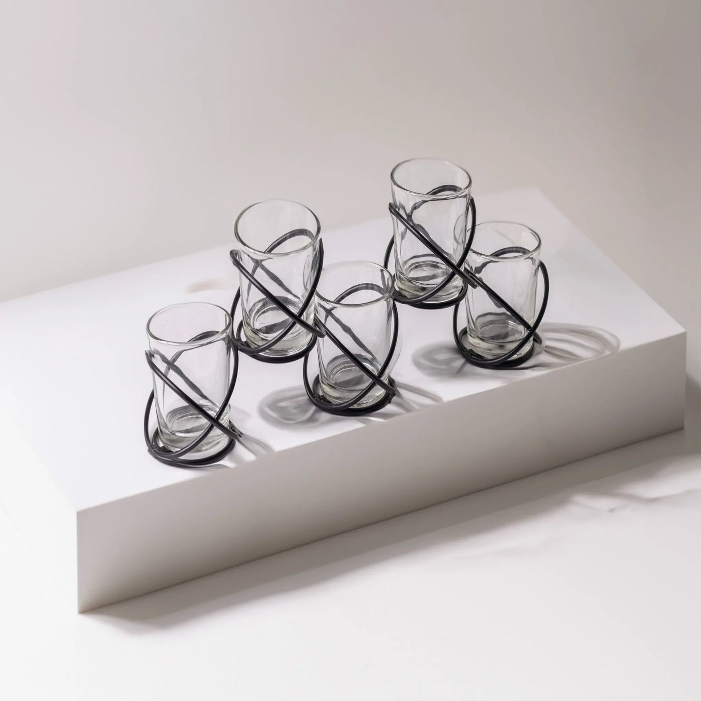 Criss-Cross Design Candle Holder