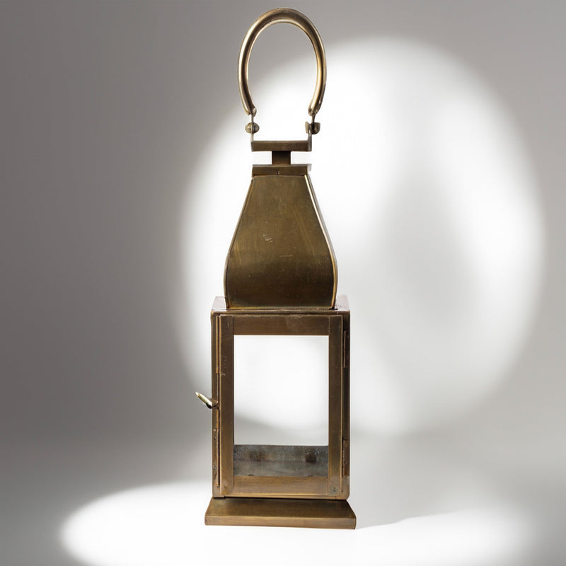 Vintage Lantern with Glass Panels