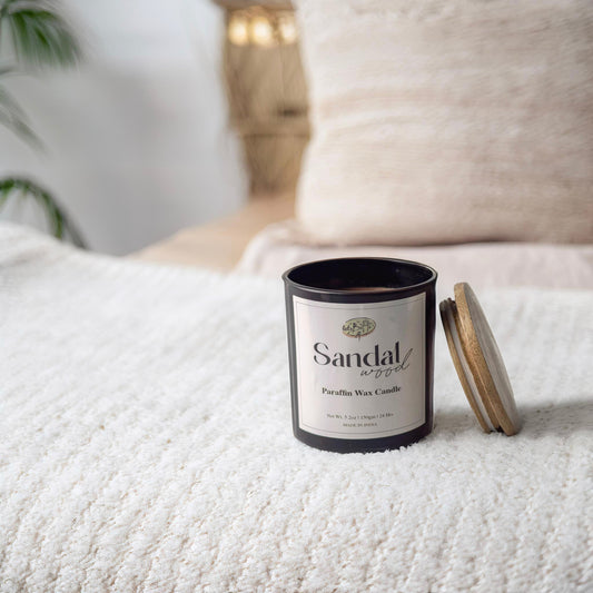 Sandalwood Paraffin Wax Jar Candle