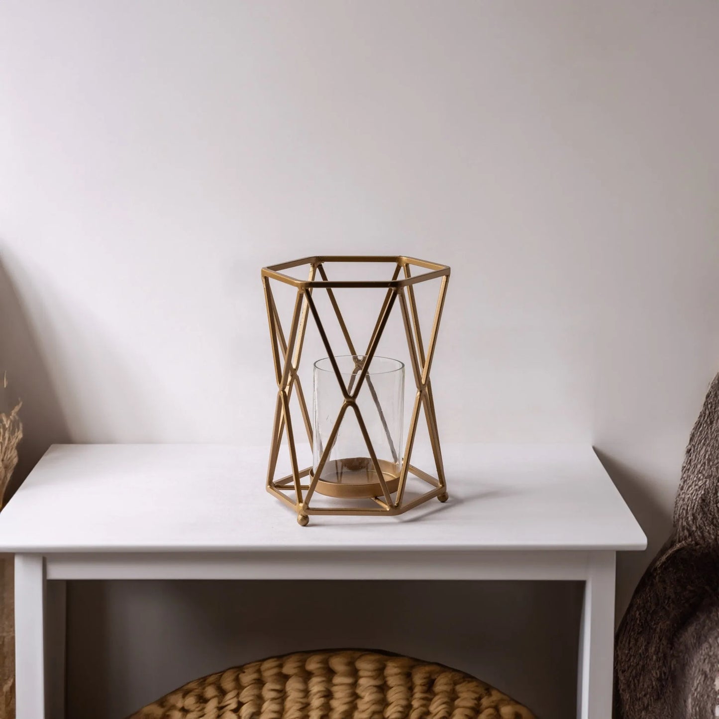 Geometric Pillar Candle Holder