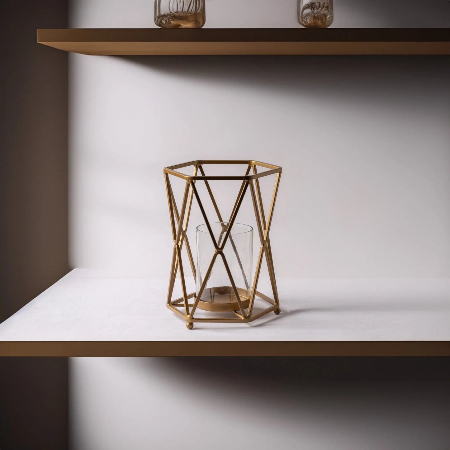 Geometric Pillar Candle Holder