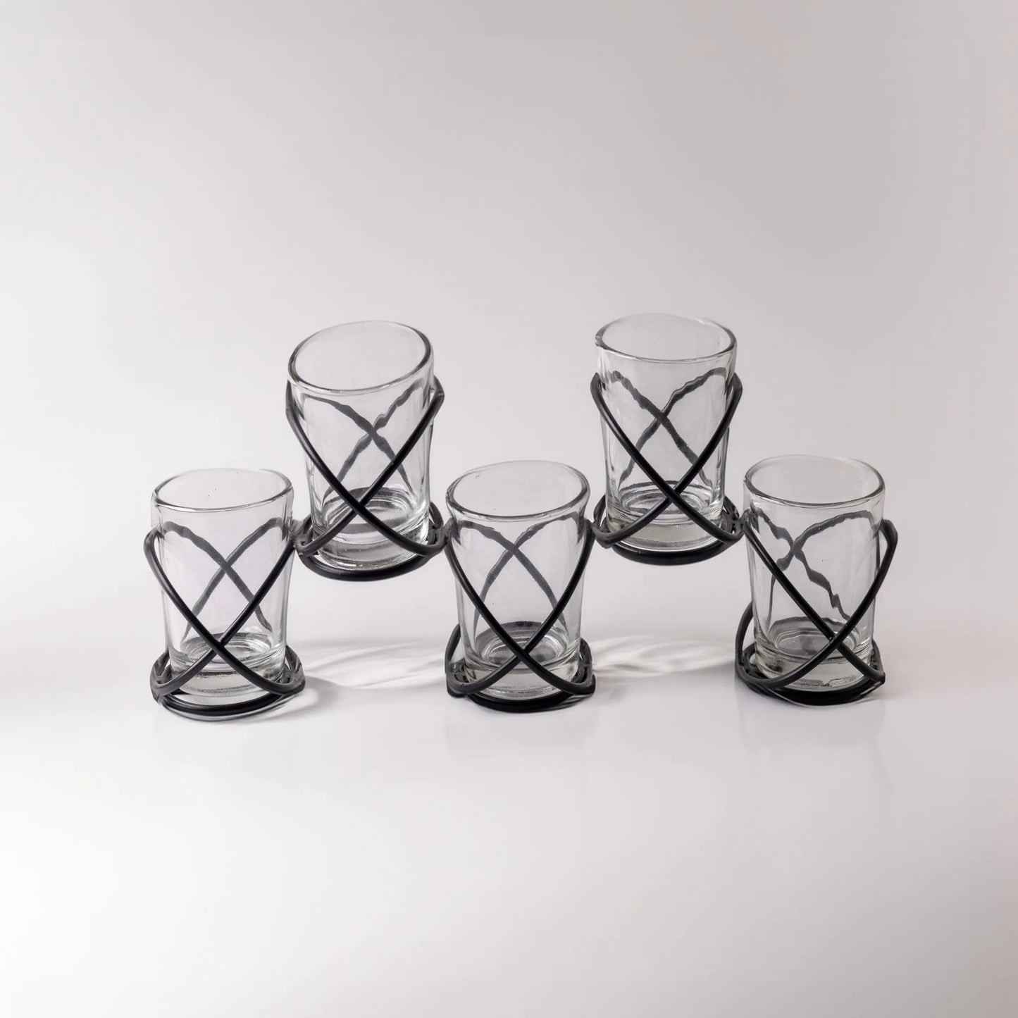 Criss-Cross Design Candle Holder