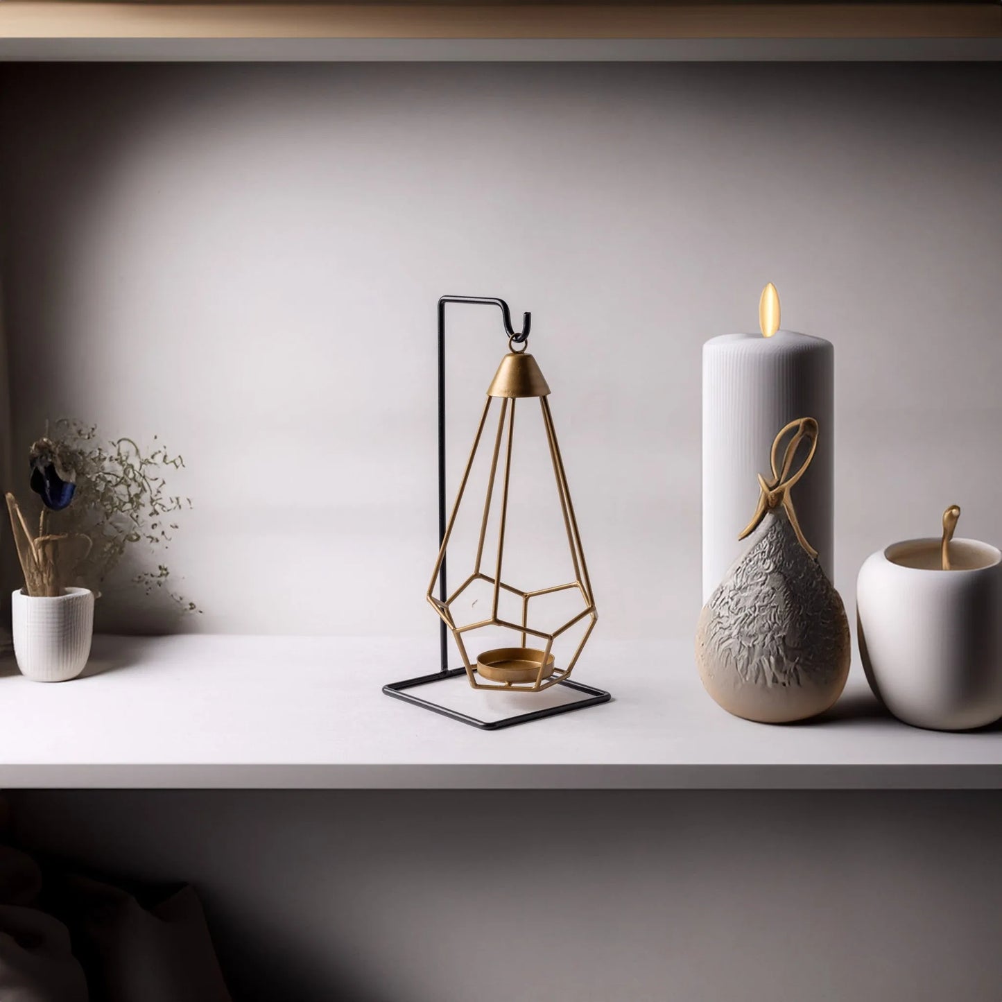 Geometric Hanging Candle Holder