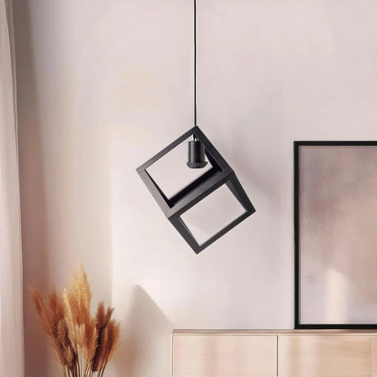 Square Iron Hanging Light