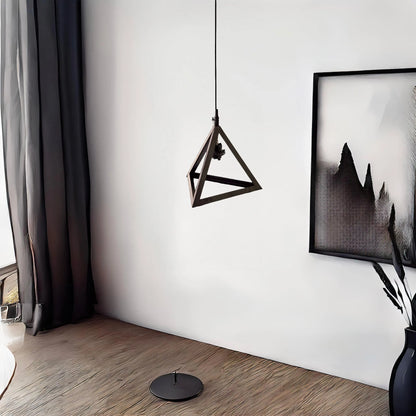 Triangle Iron Hanging Light