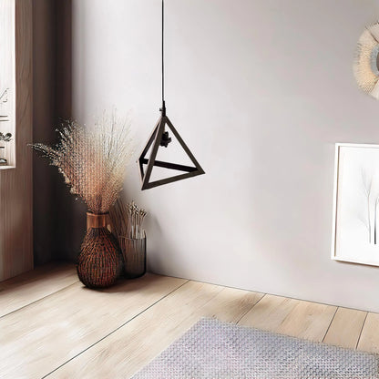 Triangle Iron Hanging Light