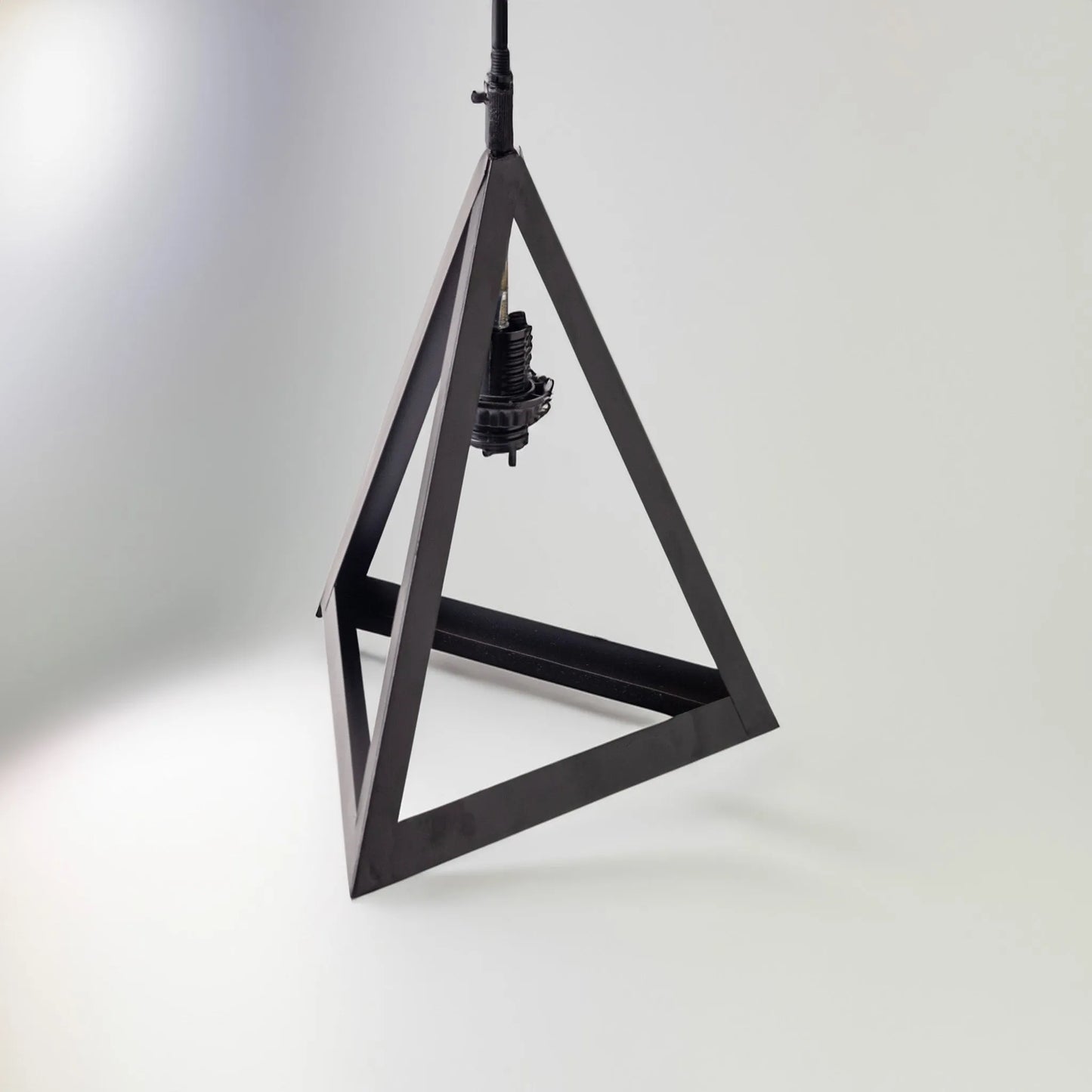 Triangle Iron Hanging Light