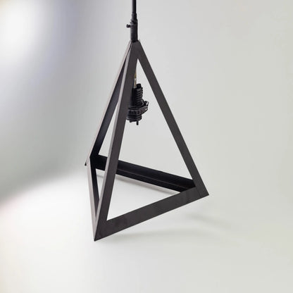 Triangle Iron Hanging Light