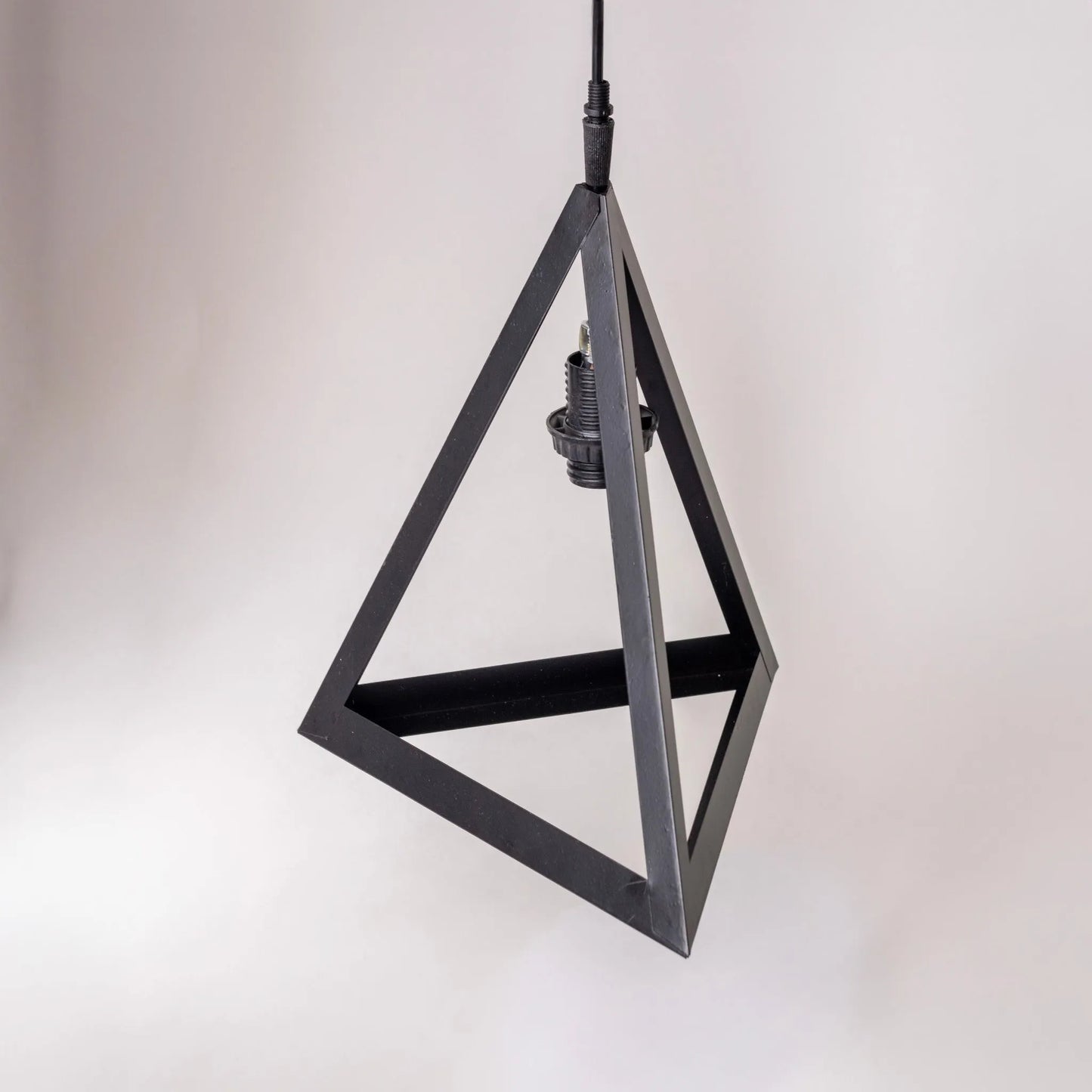 Triangle Iron Hanging Light