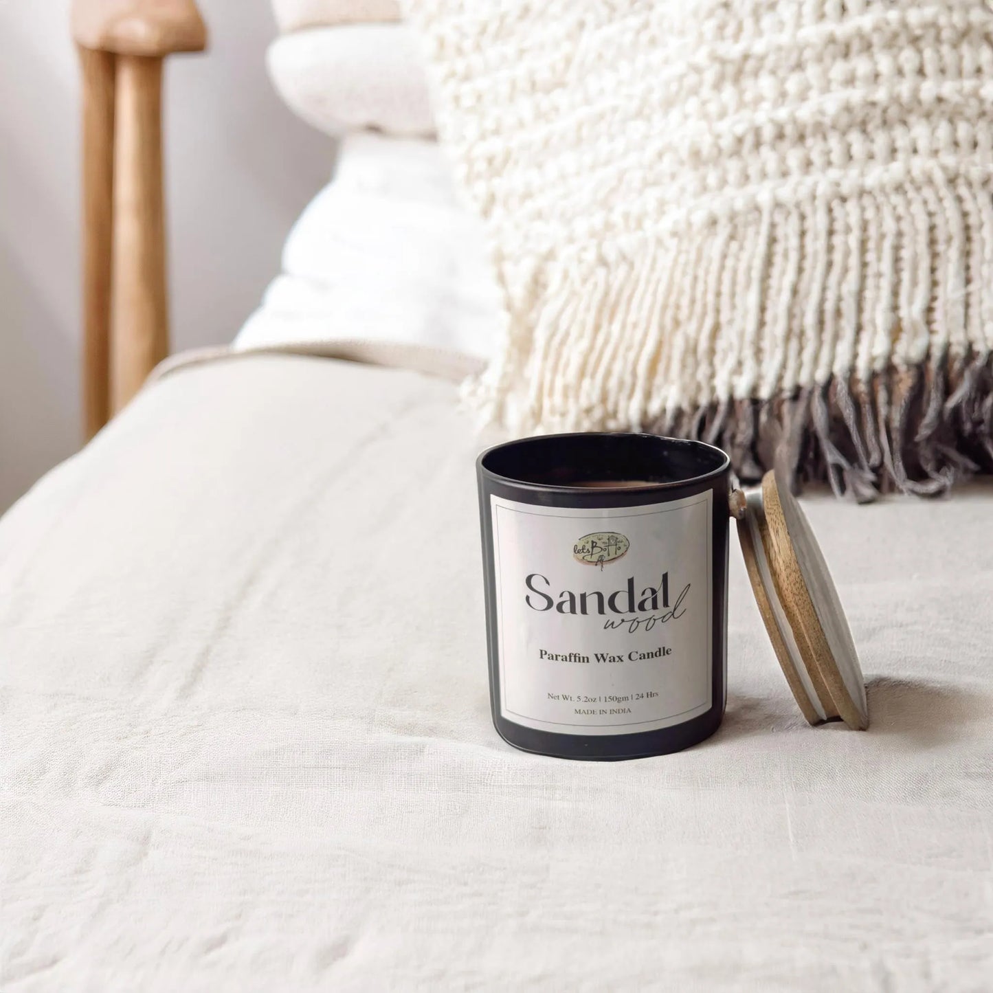 Sandalwood Paraffin Wax Jar Candle