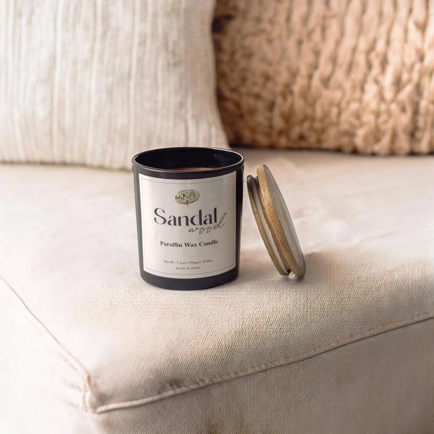 Sandalwood Paraffin Wax Jar Candle